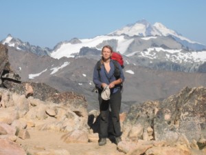 Me hiking in the Andes in Argentina. I thought I'd NEVER make it to the top, but I DID! 